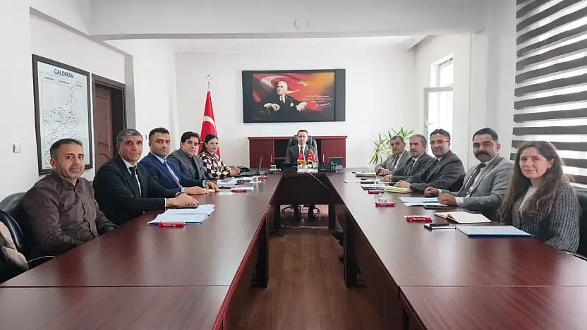 Çaldıran'da spor, kültür ve sanat çalışmaları masaya yatırıldı