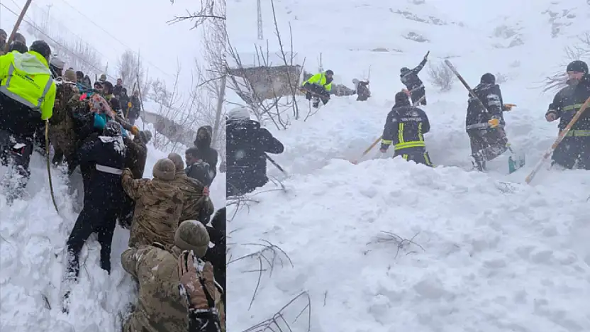 Çatak'ta çığ faciası: Kayıp kadın kurtarıldı