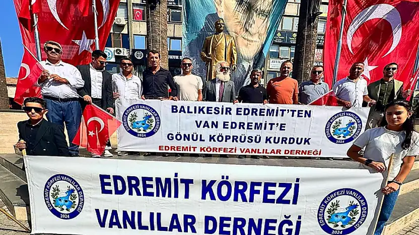 Van Edremit'ten Balıkesir Edremit'e kurtuluş günü desteği