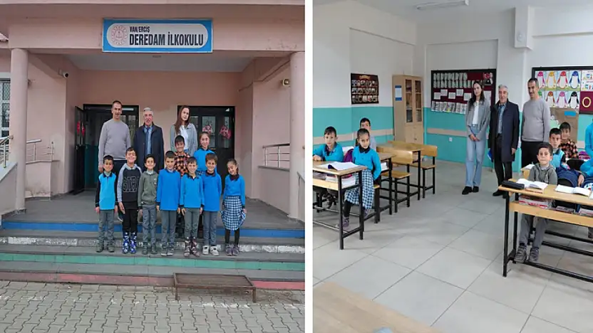 Erciş'te şube müdürlerinden okullara rehberlik ziyareti