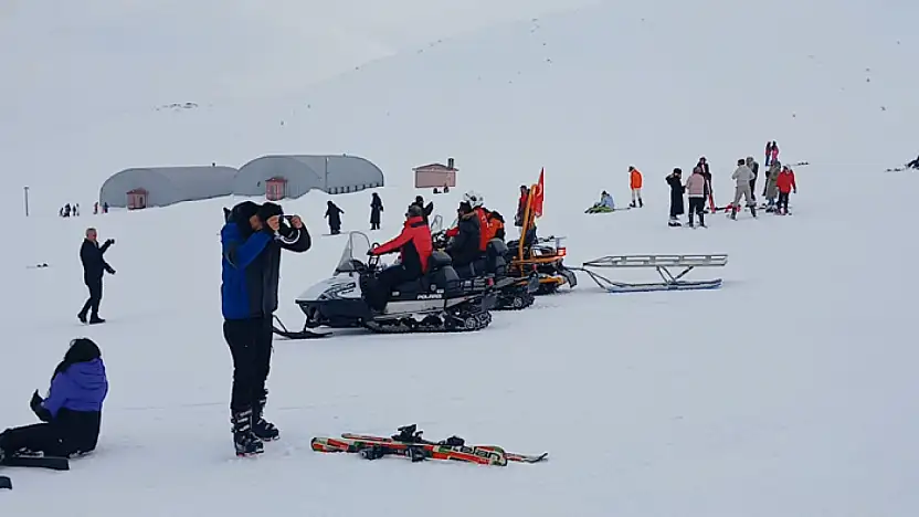 Gazeteciler Abalı Kayak Merkezi'nde buluştu