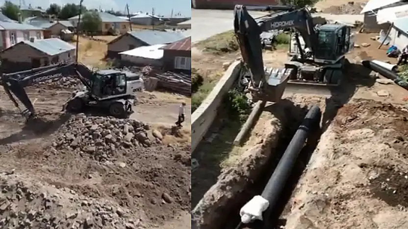 Gültepe Mahallesi'nde su tahliyesi çalışmaları başladı