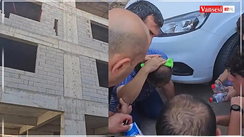 Kafasına inşaattan tuğla düşen şahıs yaralandı
