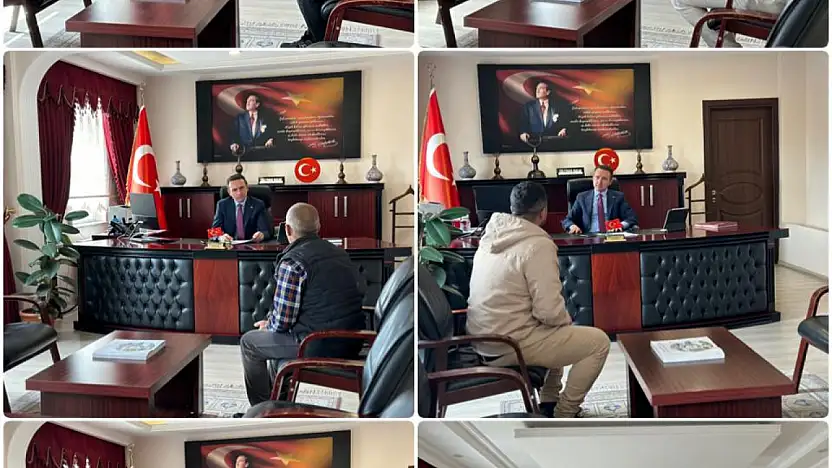 Kaymakam Bakan vatandaşların sorunlarını dinledi