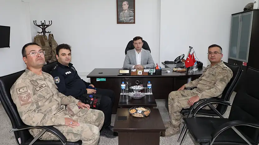 Kaymakam Erdoğan'dan jandarma ve emniyet ziyareti