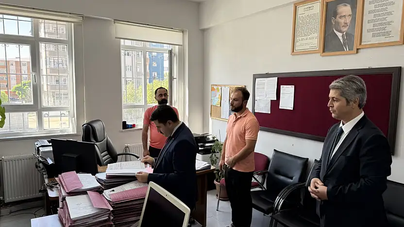 Kaymakam Rahmi Bulut'tan eğitim ve tarım müdürlüklerine denetim