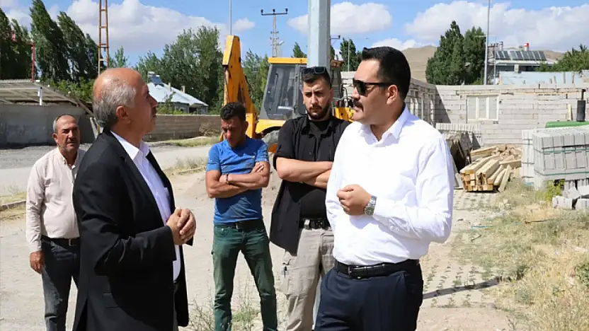 Kaymakam Türkmenoğlu, Muradiye'deki TOKİ Konut Projesini yerinde inceledi