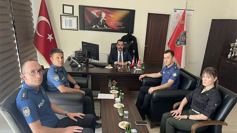 Kaymakam Türkmenoğlu'ndan İlçe Emniyet Müdürlüğü'ne ziyaret