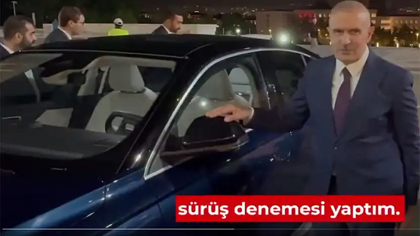 Milletvekili Kayatürk, TOGG'un yeni modeli T10F'i test etti