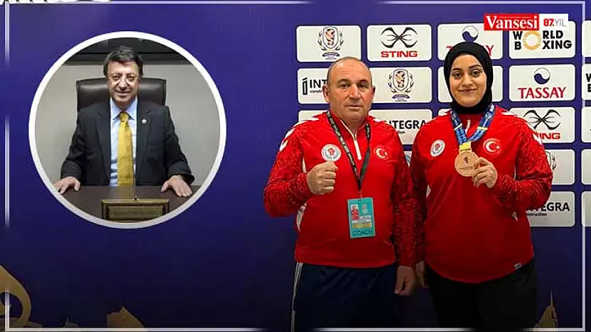 Milletvekili Tükmenoğlu duyurdu: Vanlı sporcu Dünya üçüncüsü oldu