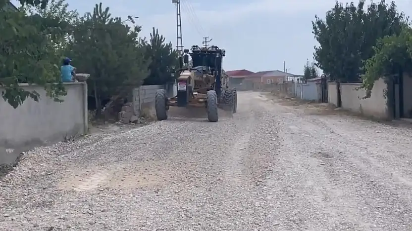 Mollakasım'da yol ve stabilize çalışmaları sürüyor