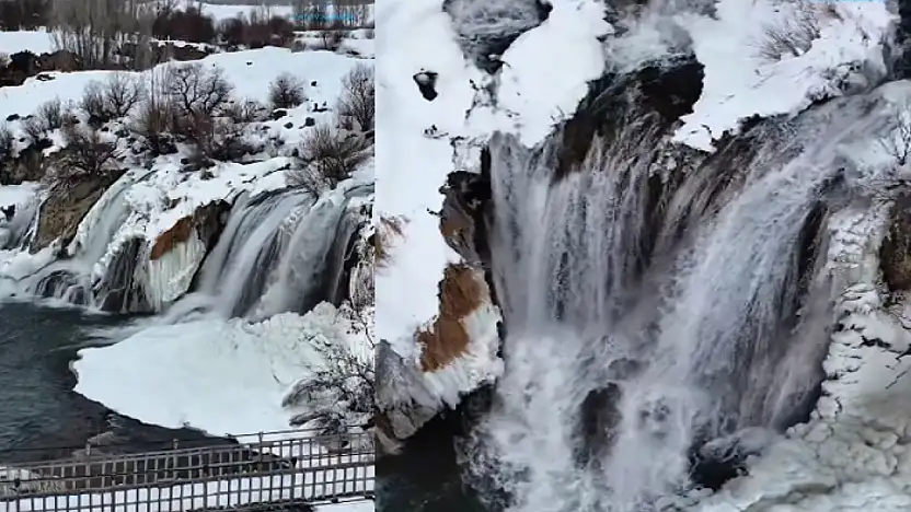Muradiye Şelalesi güzelliğiyle mest ediyor