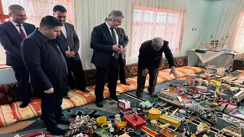 Parkinson hastasının üretim mücadelesine kaymakamdan destek