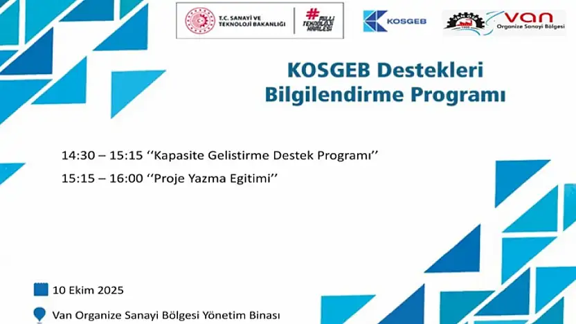 Sanayici ve işadamlarına KOSGEB destekleri anlatılacak