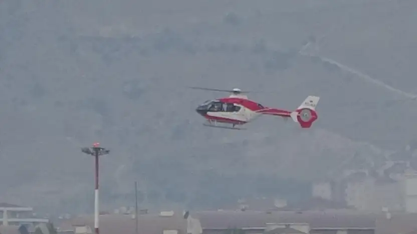 Serebrovasküler hastası şahıs ambulans helikopter ile Van'a getirildi