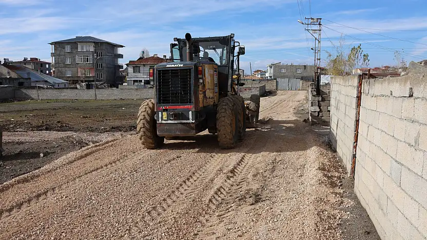 Seyrantepe Mahallesi'nde stabilize yol çalışması tamamlandı
