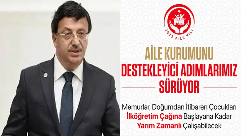 Türkmenoğlu: Aileye yönelik destekleyici çalışmalar sürüyor