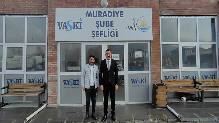 Türkmenoğlu'ndan VASKİ Muradiye Şube Şefliğine ziyaret