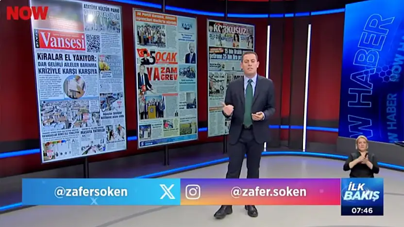Ulusal medyada Van'ın nabzı: Vansesi Gazetesi NOW TV'de