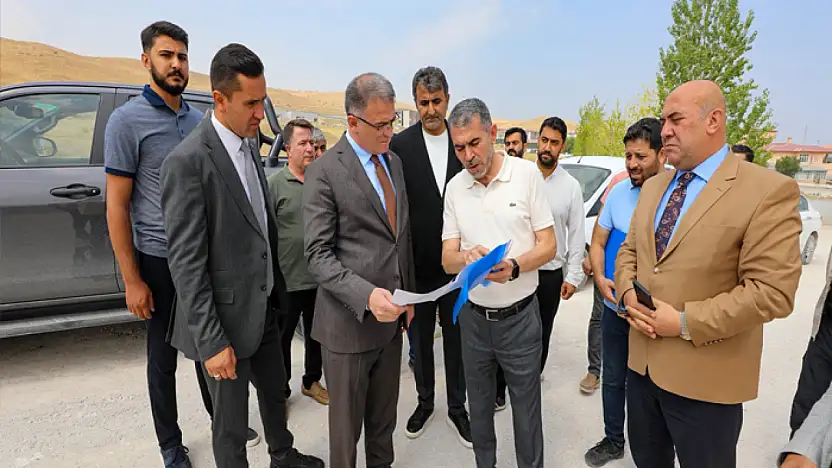 Vali Balcı, Elmalık yolu çalışmalarını yerinde inceledi