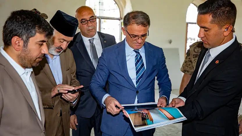 Vali Balcı, Jandarma Camii inşaatını inceledi