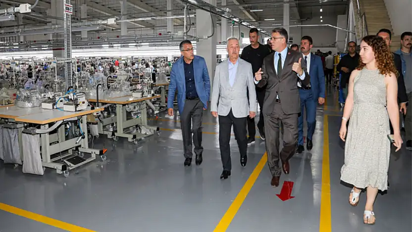 Vali Balcı tekstil kentte incelemelerde bulundu