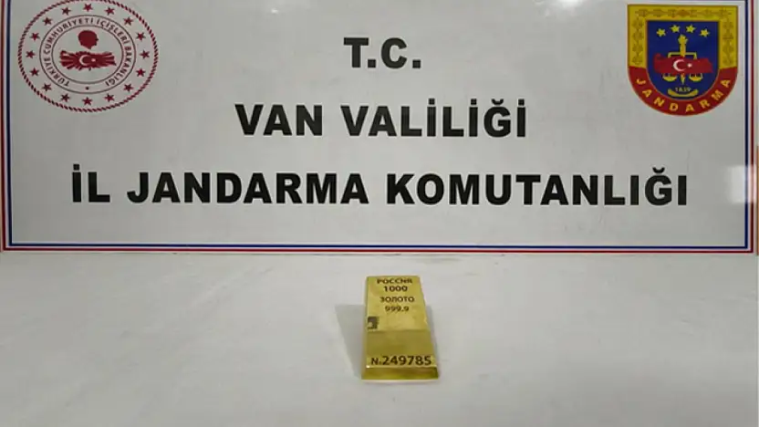 Van'da 1 kiloluk kültçe altın ele geçirildi