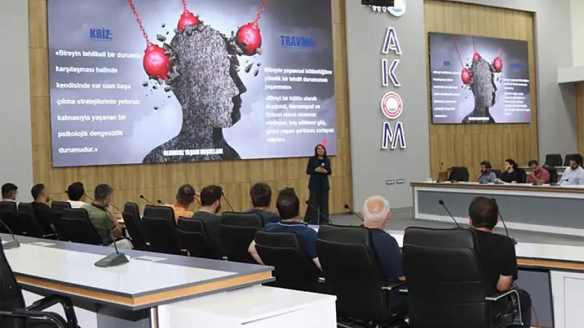 Van'da afetlere karşı psikolojik eğitim verildi