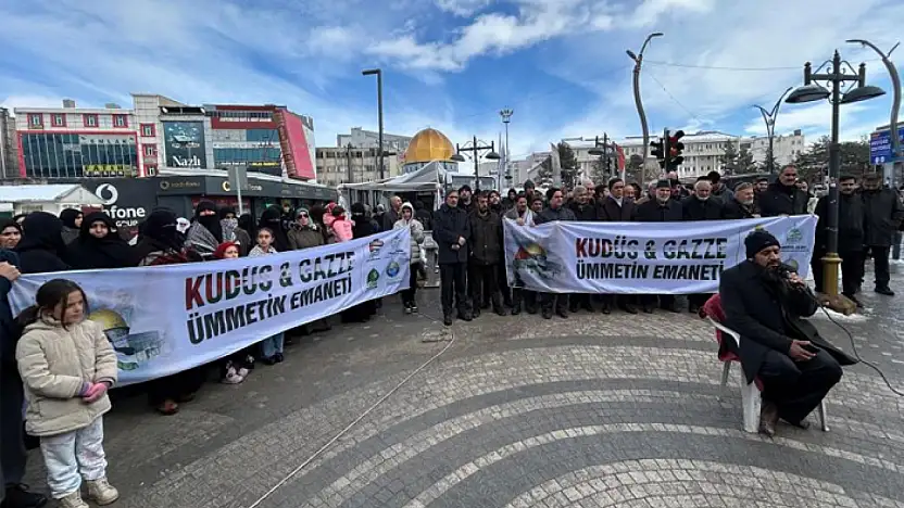 Van'da Dünya Kudüs Haftası dolayısıyla basın açıklaması yapıldı