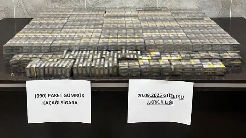 Van'da kaçak sigara ele geçirildi