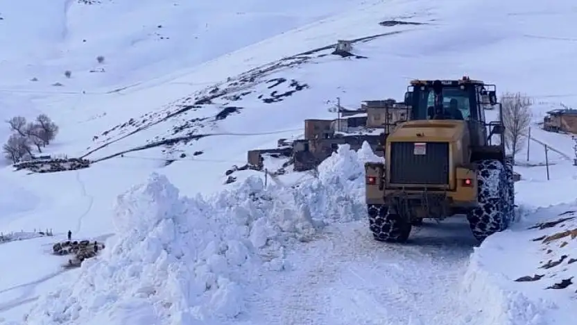 Van'da kardan kapanan yollar açılıyor