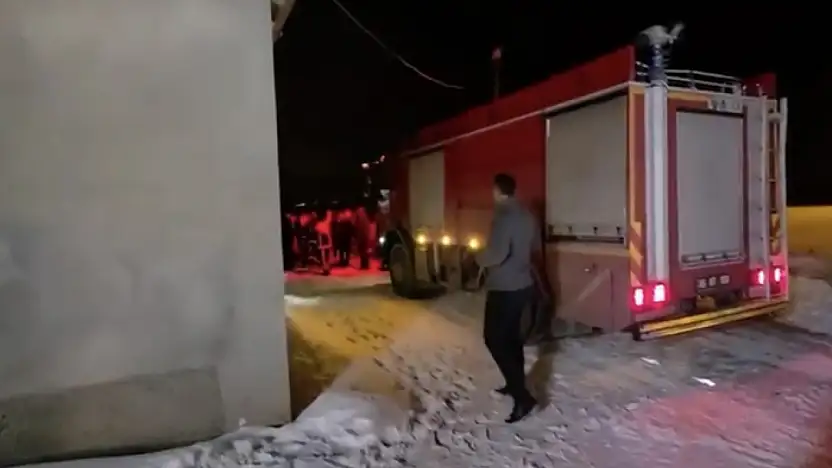 Van'da korkutan yangın