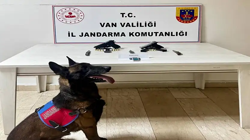 Van'da ruhsatsız tabanca ele geçirildi
