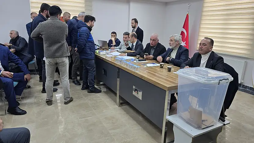 Van OSB Başkanlığı seçiminde oy sayımı başladı