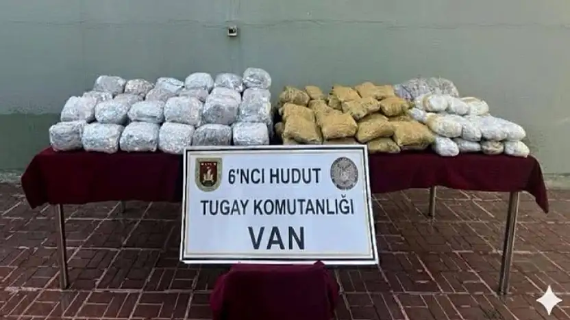 Van sınır hattında uyuşturucu ele geçirildi