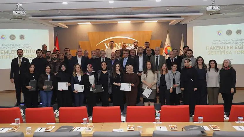 Van TSO'da Hakemler Eğitimi Sertifika Töreni düzenlendi