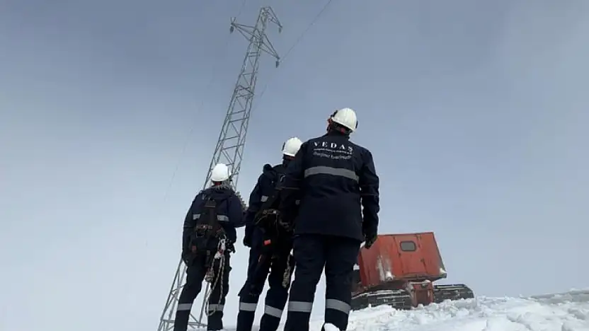 VEDAŞ'tan 2 bin rakımda dondurucu mesai