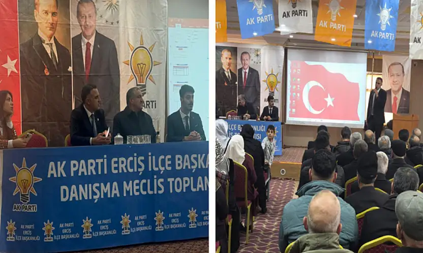 AK Parti Erciş İlçe Teşkilatında Ocak Ayı Danışma toplantısı gerçekleştirildi