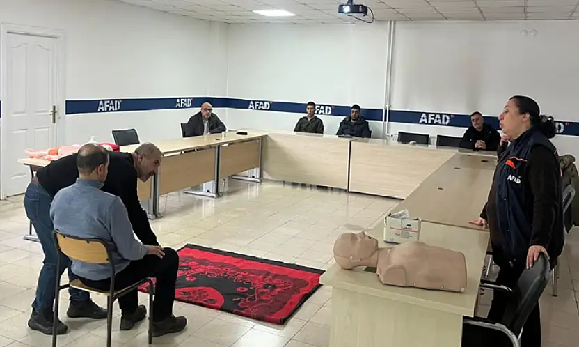 Aşkale Çimento personeline ilkyardım güncelleme eğitimi