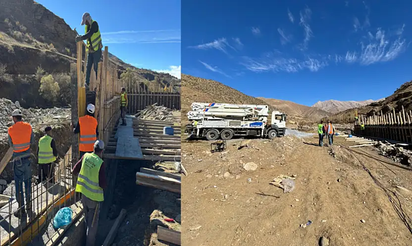 Bahçesaray'da Atıksu Arıtma Tesisi çalışmaları sürüyor