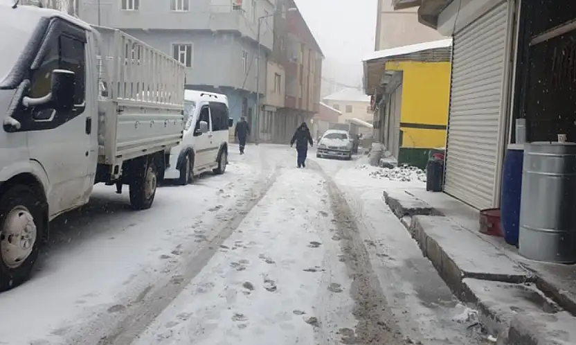 Başkale'de kar yağışı başladı