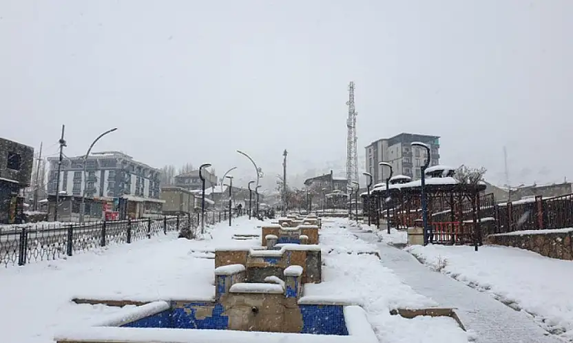 Başkale'de kış etkisini gösteriyor