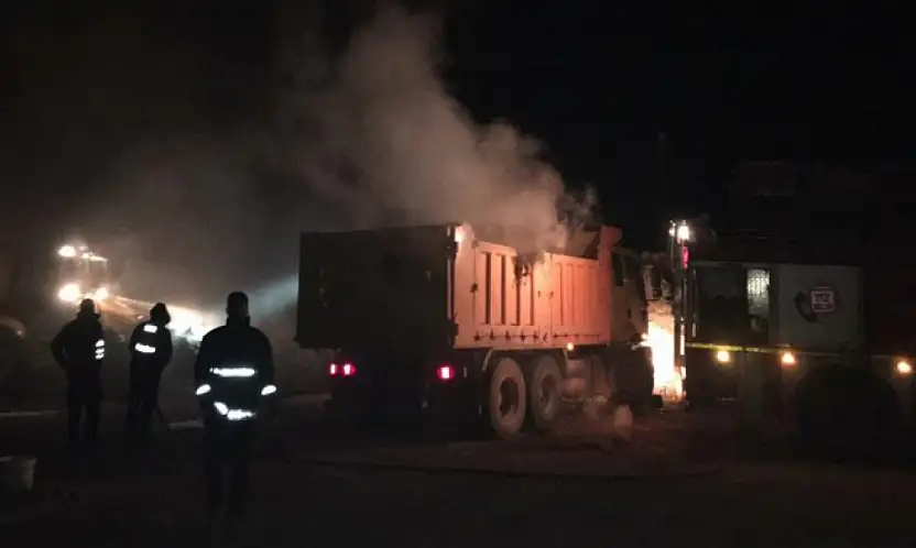 Başkale'de samanlıkta korkutan yangın