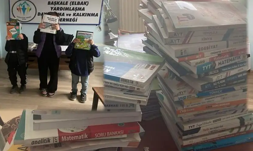 Başkaleli öğrencilere kaynak kitap desteği