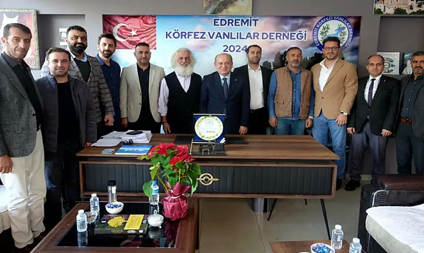 Başkan Çetin'den, Edremit Körfezi Vanlılar Derneği'ne ziyaret