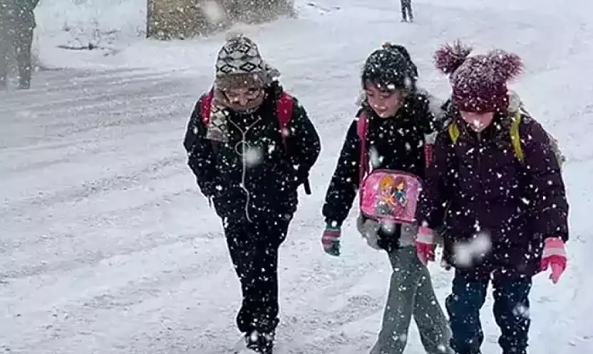 Çaldıran'da eğitime kar engeli