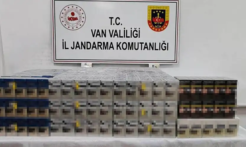 Çaldıran'da kaçak sigara ele geçirildi