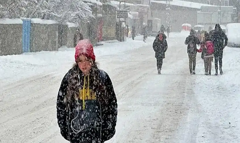Çatak'ta eğitime kar engeli