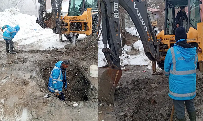 Cumhuriyet Mahallesi'nde içme suyu arızası giderildi