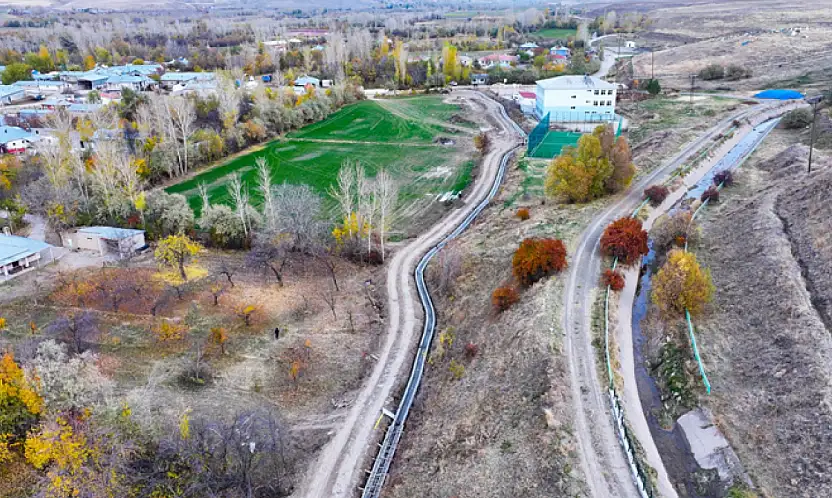 DSİ tarafından kırsal mahallelerde sulama kanalları yapılıyor